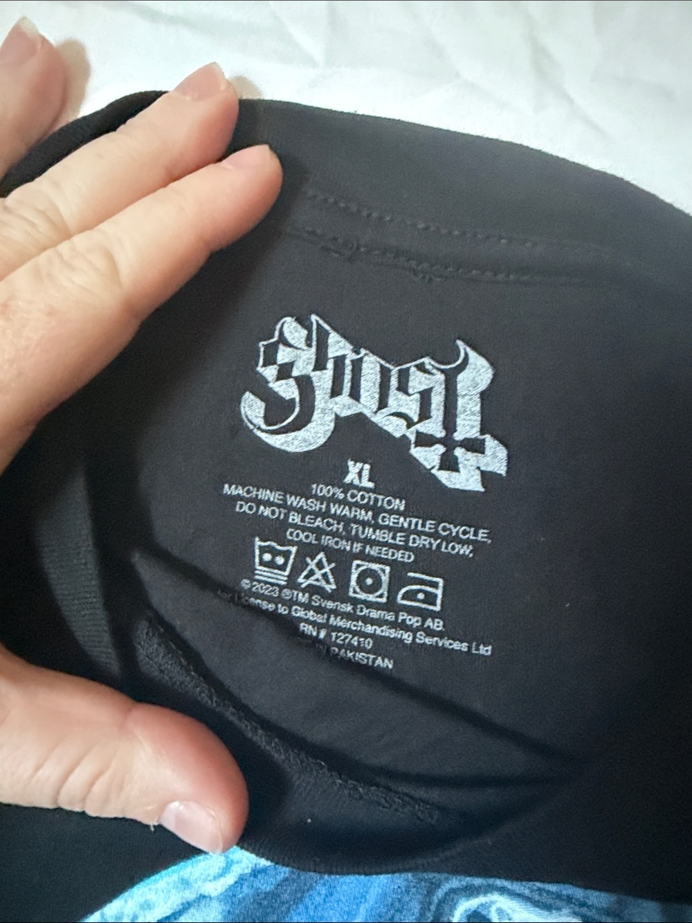 Ghost papa- Black Graphic Tee - Picture 2 of 3